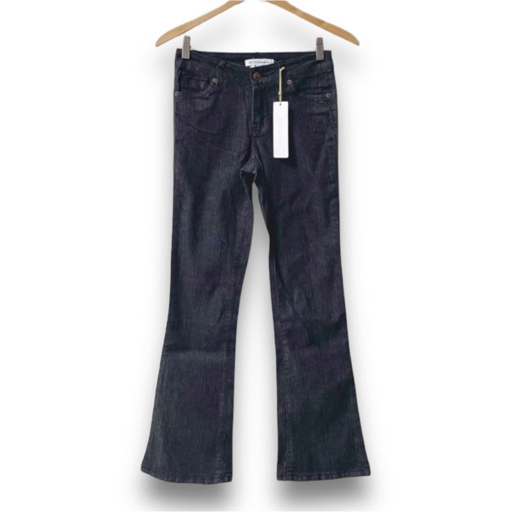 BCBGeneration Bootcut Jeans Women 4 Short NWT Dark Wash Stretch Chic Y2K Office